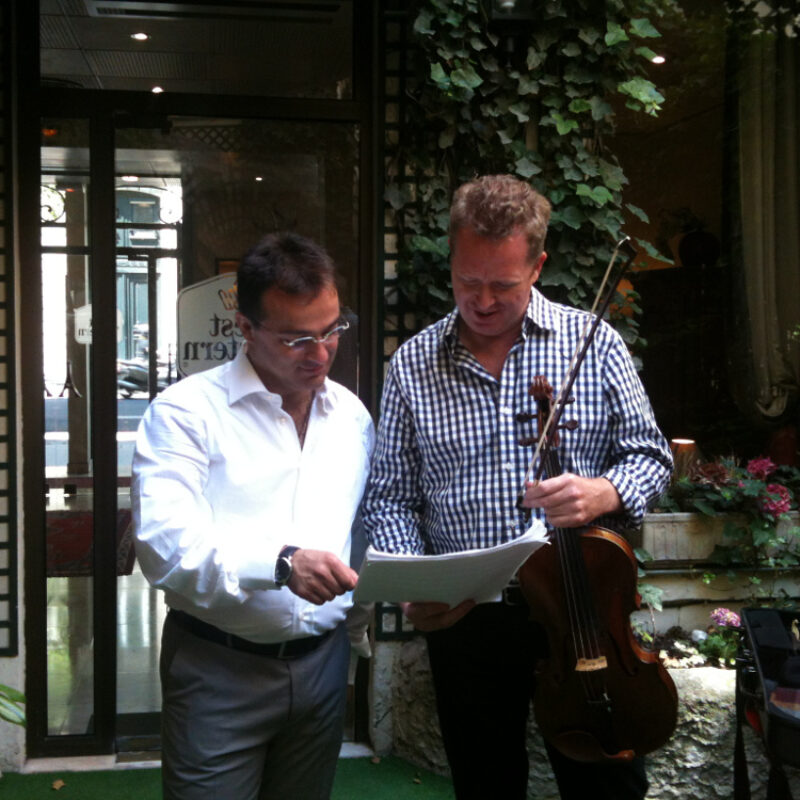 2013 -Massimiliano Donninelli and Brett Deubner in Paris