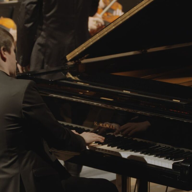 2016 - Philippe Hattat playing the piano and Orchestra concert "Wandering" by G.Cambissa