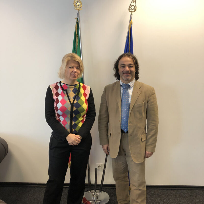 2019 - M. Donninelli with Italian Ambassador in Moldova